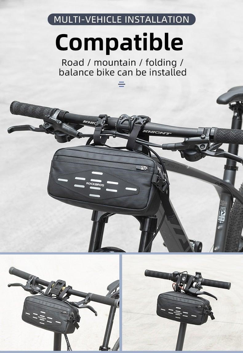Multi-Purpose Handlebar and Frame Bag with Shoulder Strap