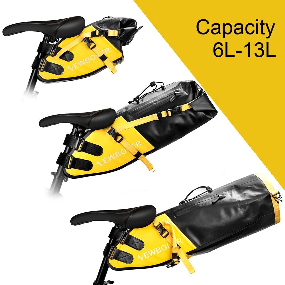 13L Waterproof Foldable Rear Trunk Bike Bag for Bikepacking