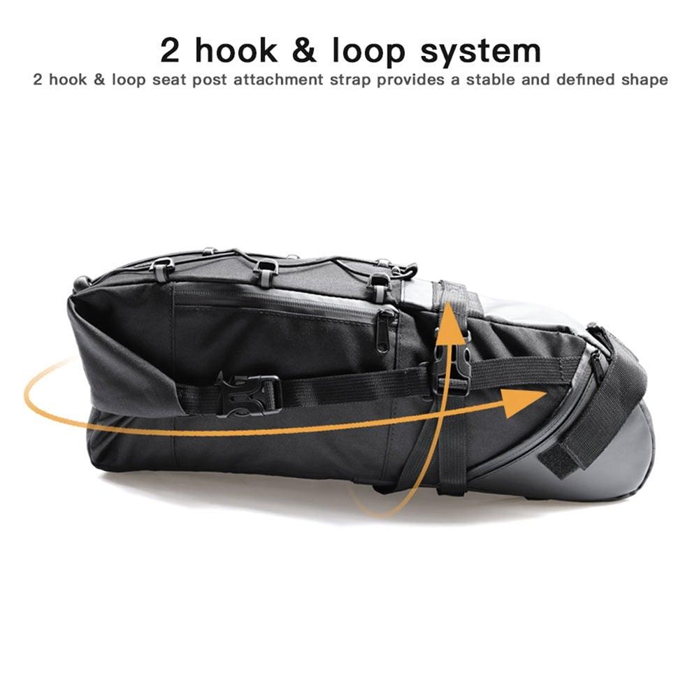 13L Waterproof Foldable Rear Trunk Bike Bag for Bikepacking