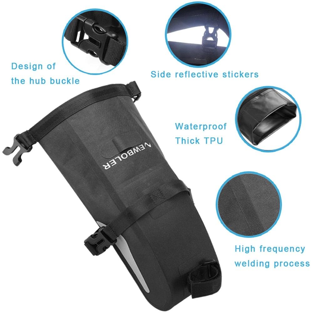 13L Waterproof Foldable Rear Trunk Bike Bag for Bikepacking
