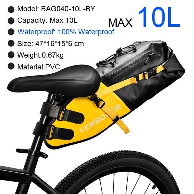 13L Waterproof Foldable Rear Trunk Bike Bag for Bikepacking