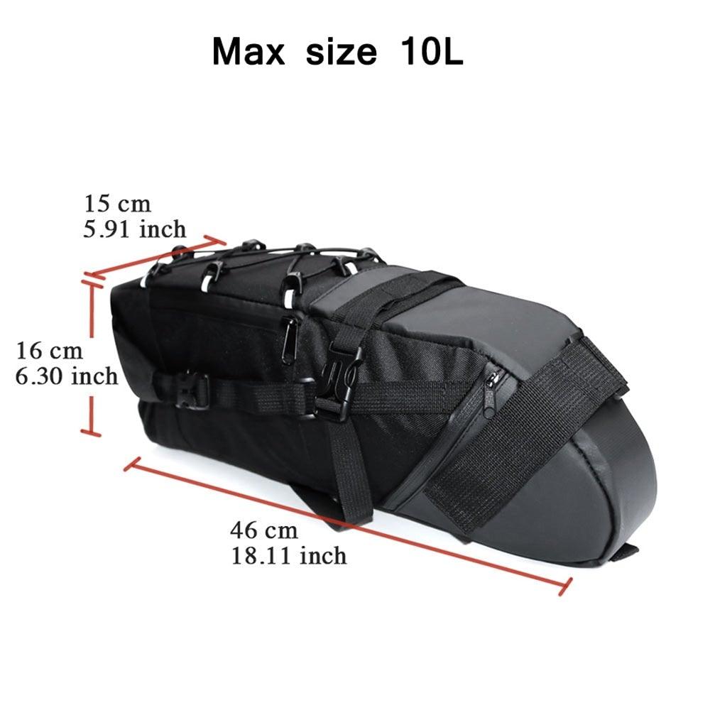 13L Waterproof Foldable Rear Trunk Bike Bag for Bikepacking