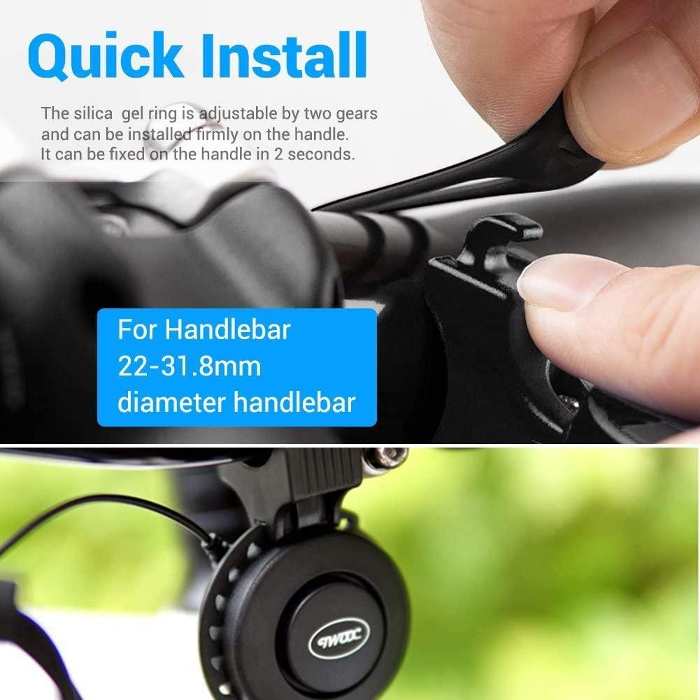 Electric Bike Horn for Kids - USB Rechargeable 120dB Loud Speaker
