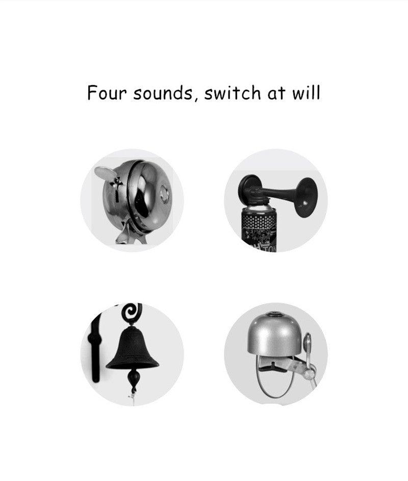 Electric Bike Horn for Kids - USB Rechargeable 120dB Loud Speaker