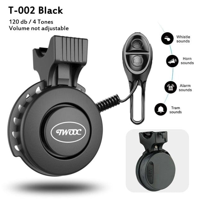 Electric Bike Horn for Kids - USB Rechargeable 120dB Loud Speaker
