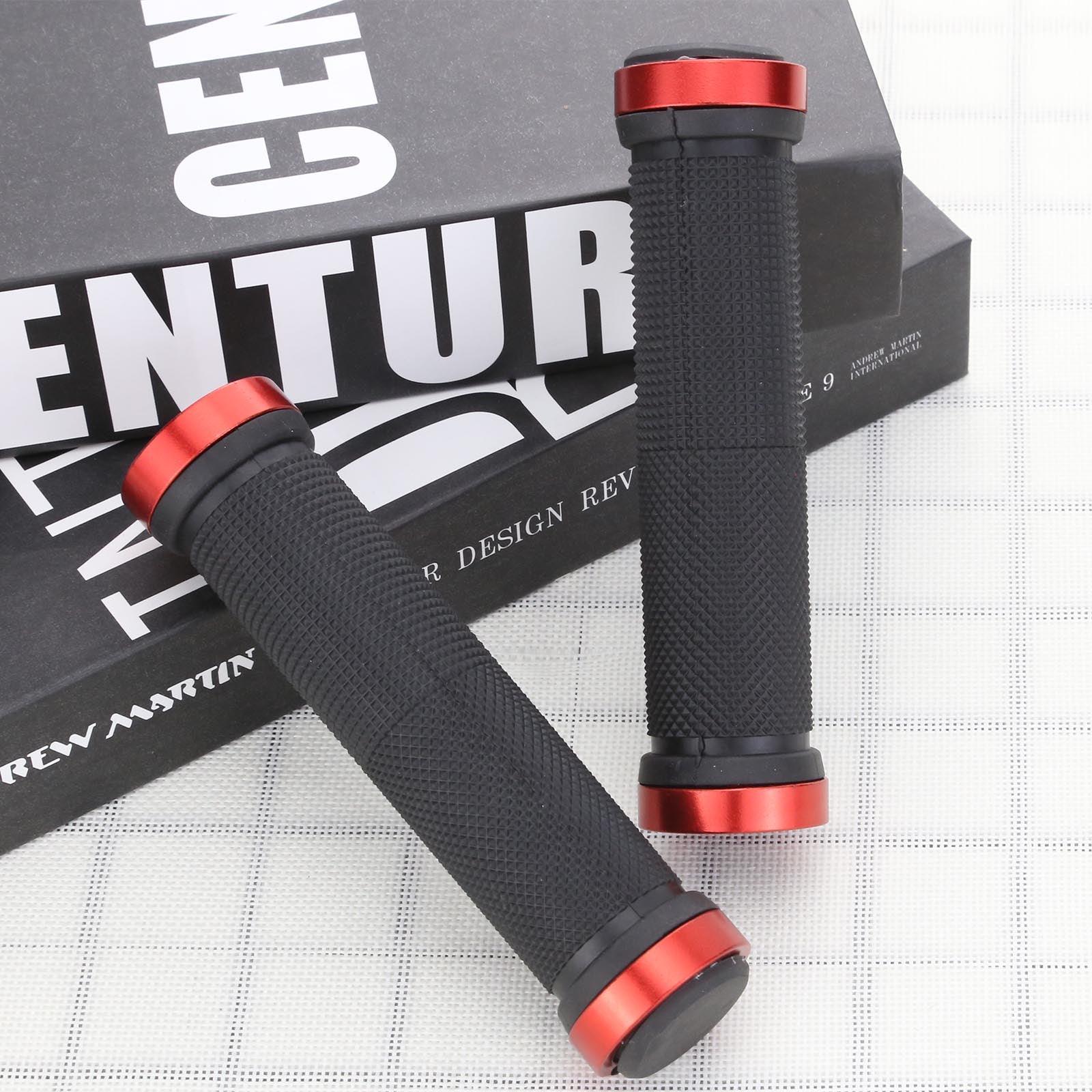 Anti-Slip Rubber Mountain Bike Handlebar Grips with Aluminum Lock