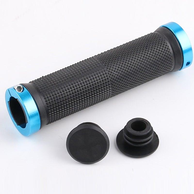 Anti-Slip Rubber Mountain Bike Handlebar Grips with Aluminum Lock