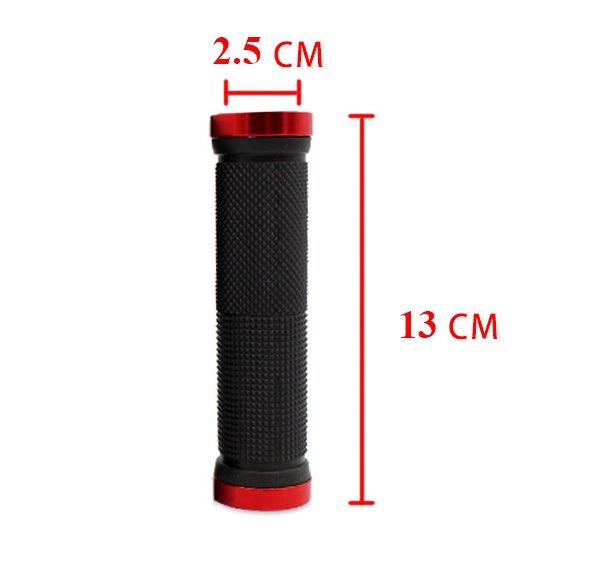 Anti-Slip Rubber Mountain Bike Handlebar Grips with Aluminum Lock