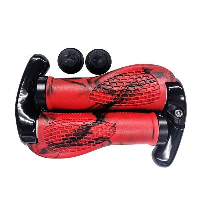 Ergonomic Shock-Absorbing Bike Grips with Aluminum Alloy Rings