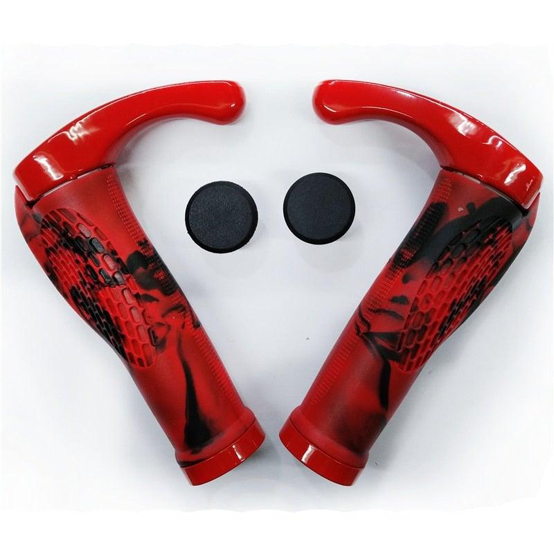 Ergonomic Shock-Absorbing Bike Grips with Aluminum Alloy Rings