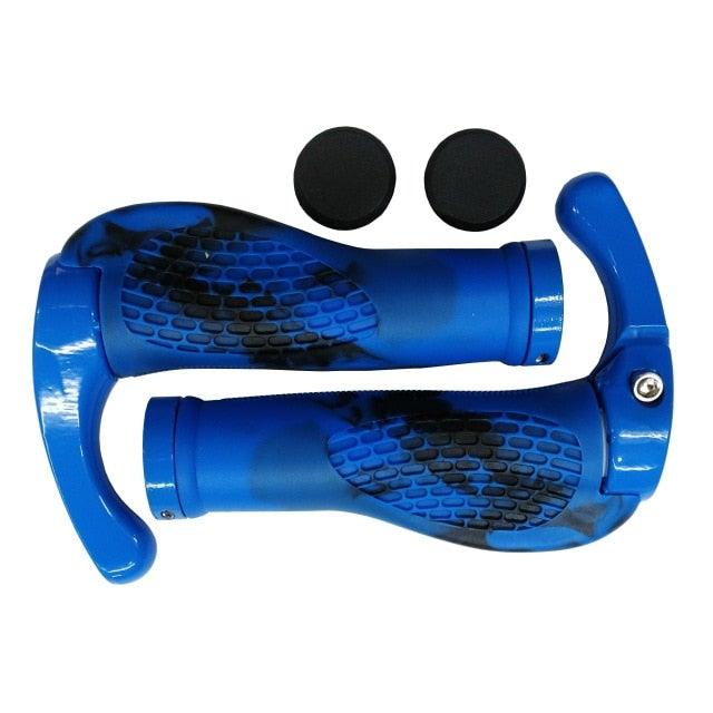 Ergonomic Shock-Absorbing Bike Grips with Aluminum Alloy Rings
