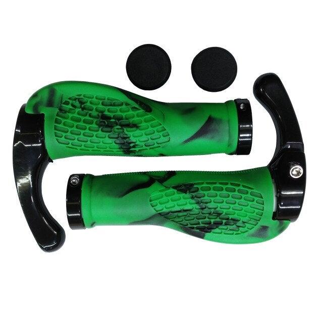 Ergonomic Shock-Absorbing Bike Grips with Aluminum Alloy Rings
