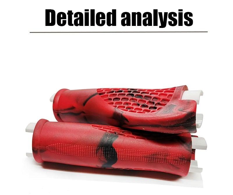Ergonomic Shock-Absorbing Bike Grips with Aluminum Alloy Rings