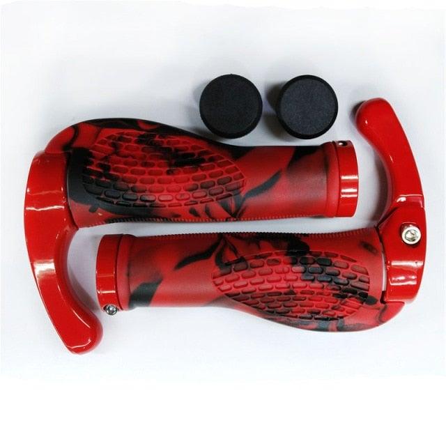 Ergonomic Shock-Absorbing Bike Grips with Aluminum Alloy Rings