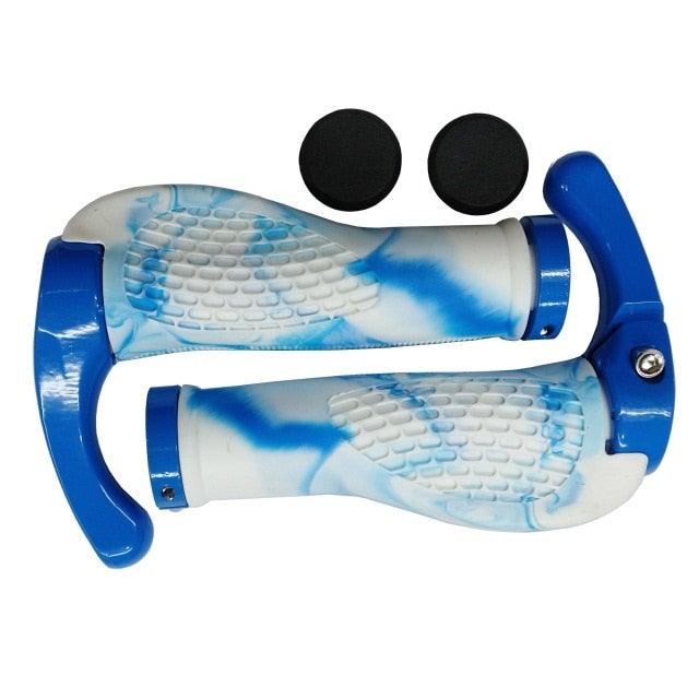 Ergonomic Shock-Absorbing Bike Grips with Aluminum Alloy Rings