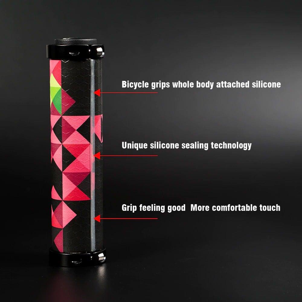 Lock-On MTB Bike Handlebar Grips - Anti-Slip Silicone Cycling Gear