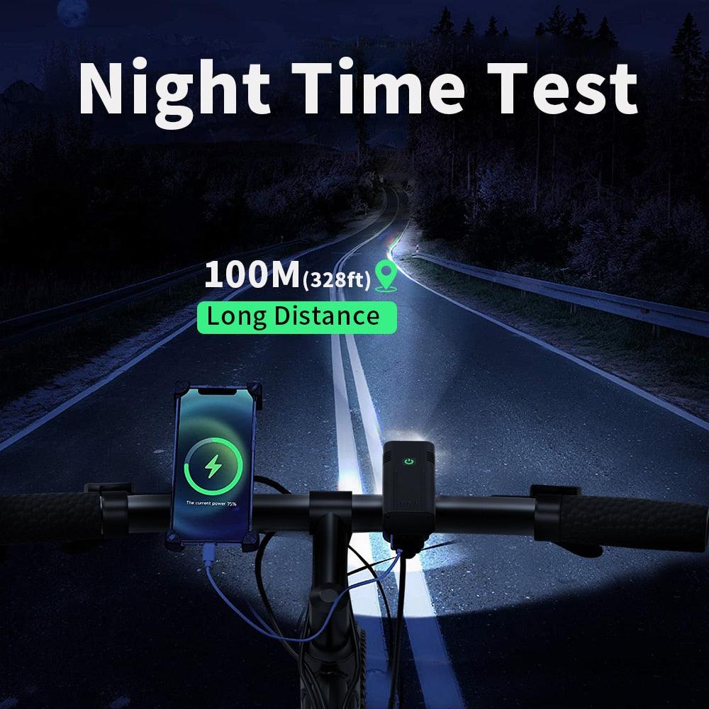 1000 Lumen USB Rechargeable LED Bike Front Headlight & Taillight Set