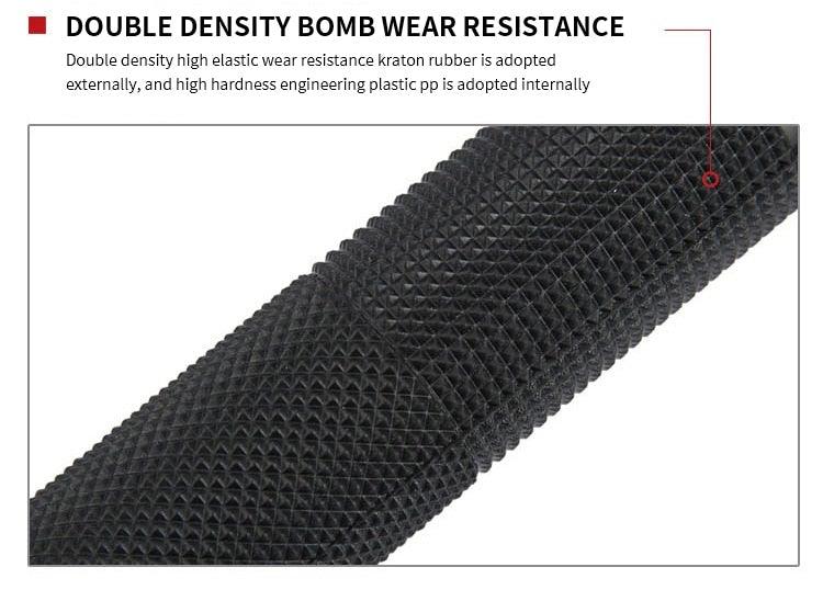 Geometric Non-Slip Silica Gel Bike Grips with Aluminum Lock
