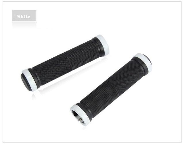 Geometric Non-Slip Silica Gel Bike Grips with Aluminum Lock