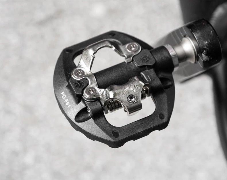 Dual Platform Clipless Mountain Bike Pedals with Sealed Bearings