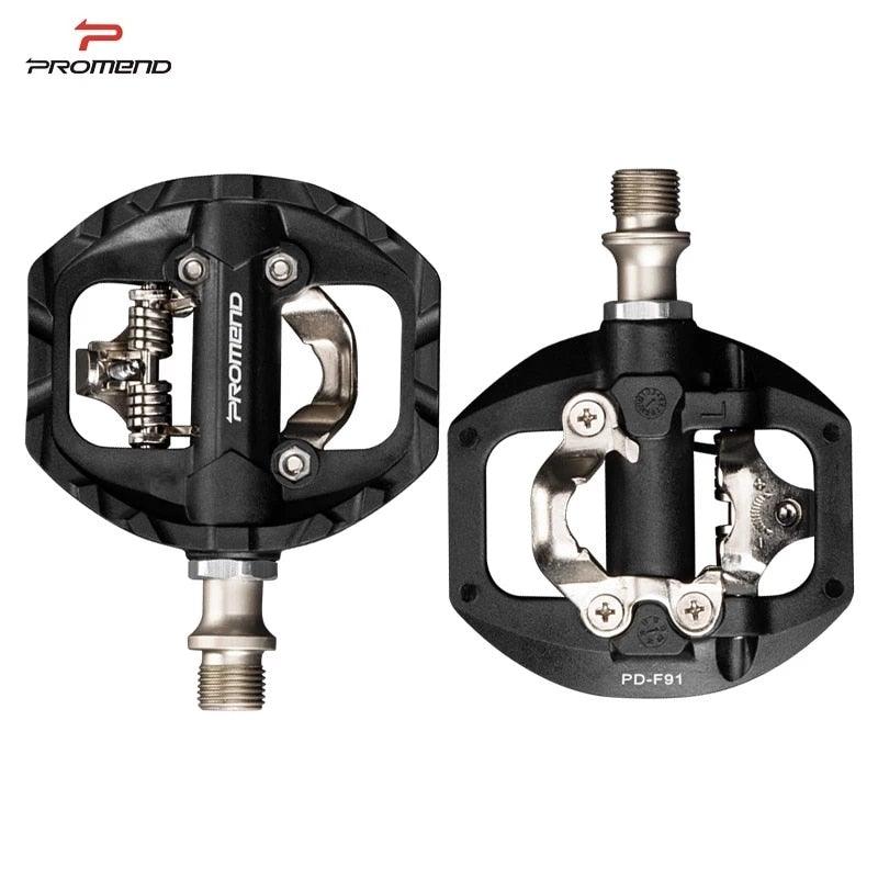 Dual Platform Clipless Mountain Bike Pedals with Sealed Bearings