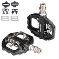 Dual Platform Clipless Mountain Bike Pedals with Sealed Bearings