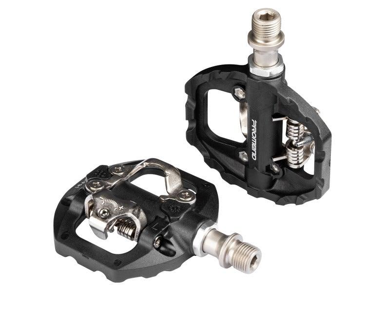 Dual Platform Clipless Mountain Bike Pedals with Sealed Bearings