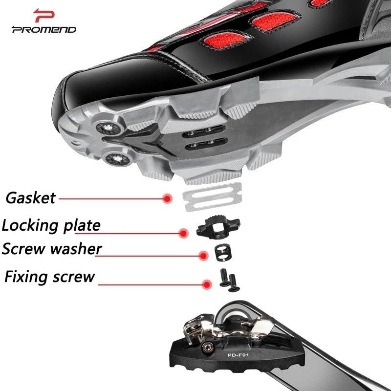 Dual Platform Clipless Mountain Bike Pedals with Sealed Bearings
