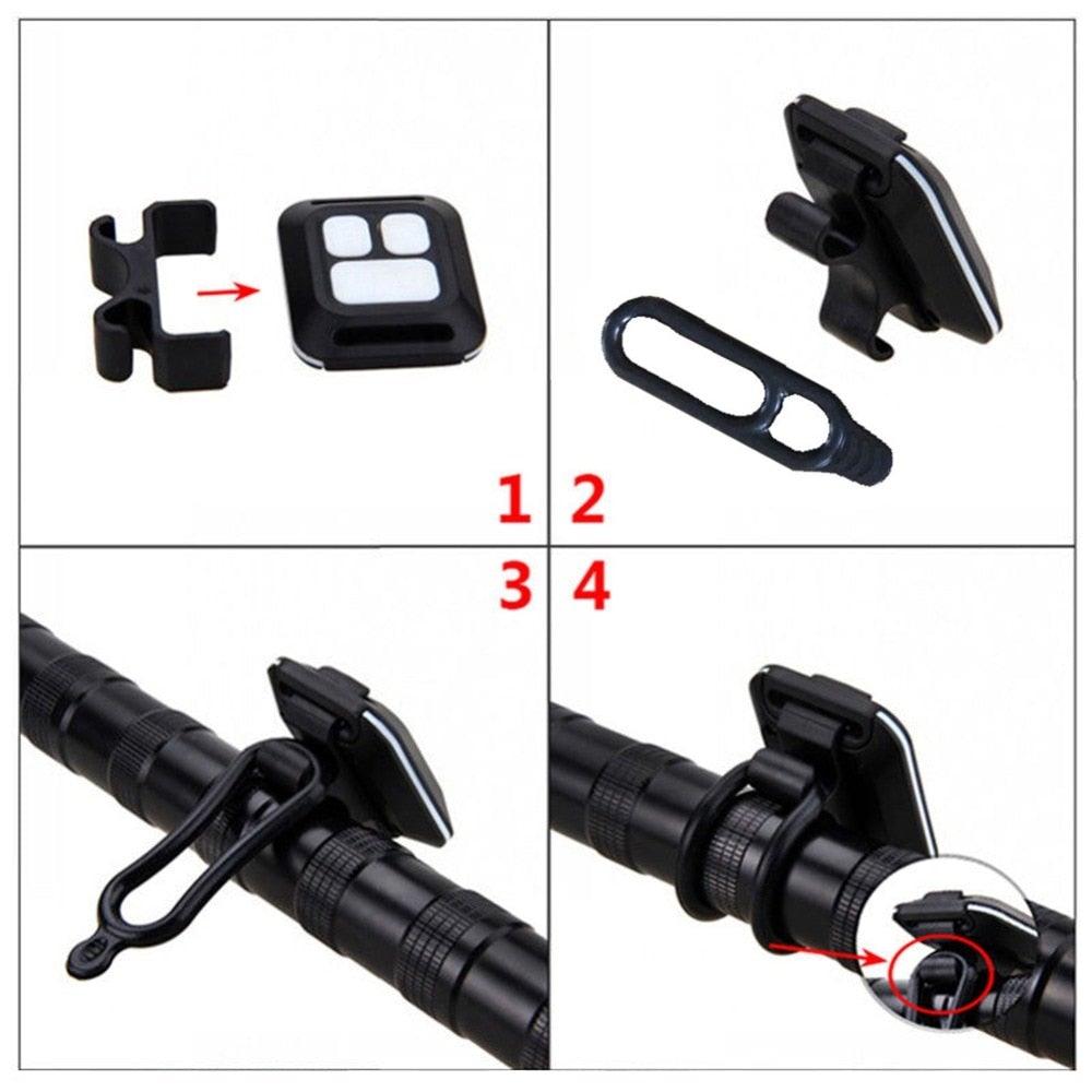 Wireless Remote Control Bike Turn Signal LED Tail Light Set