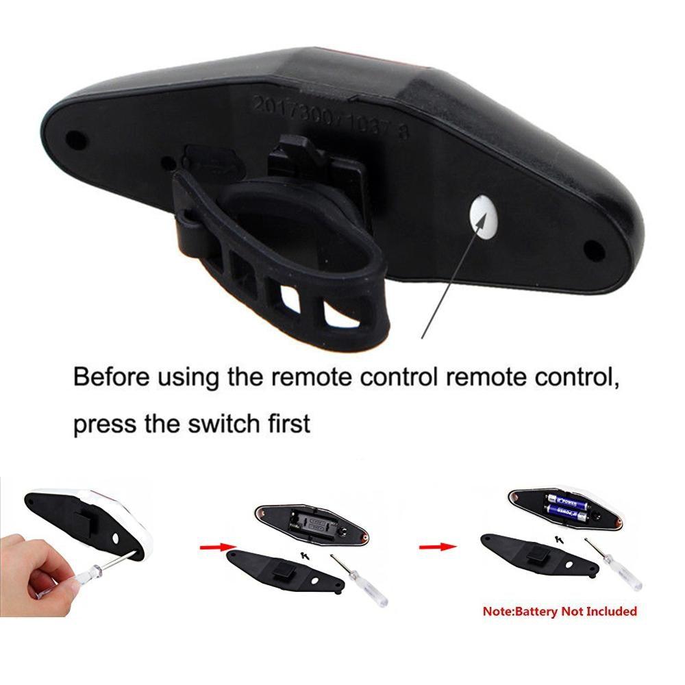 Wireless Remote Control Bike Turn Signal LED Tail Light Set