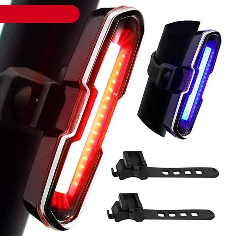 Ultra-bright LED bicycle tail light with USB charging port and multi-mode settings
