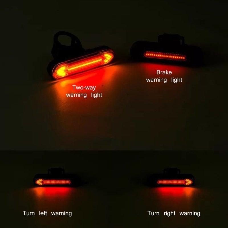 Wireless Remote Control LED Bike Tail Light with Turn Signals