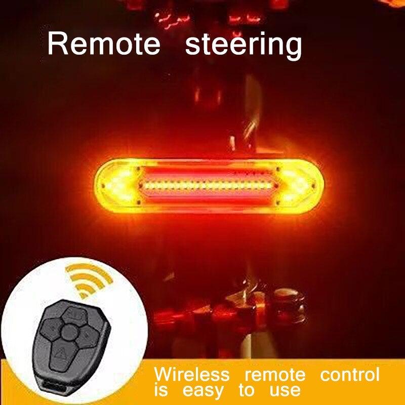 LED bike tail light with turn signals and wireless remote control
