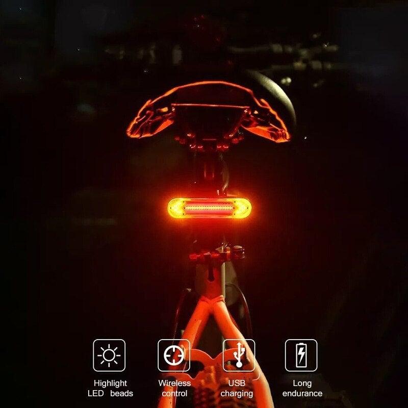Wireless Remote Control LED Bike Tail Light with Turn Signals