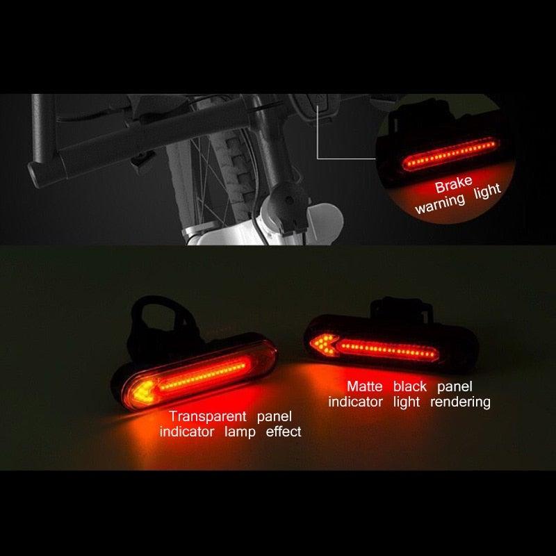 Wireless Remote Control LED Bike Tail Light with Turn Signals