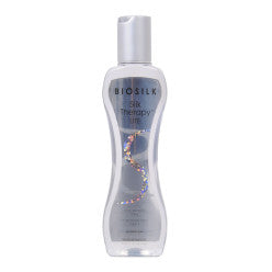 Bottle of BioSilk Silk Therapy Lite 5.64oz featuring silver and blue branding on a clear bottle.