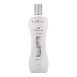 12oz bottle of BioSilk Silk Therapy Conditioner for hydrating and smoothing hair