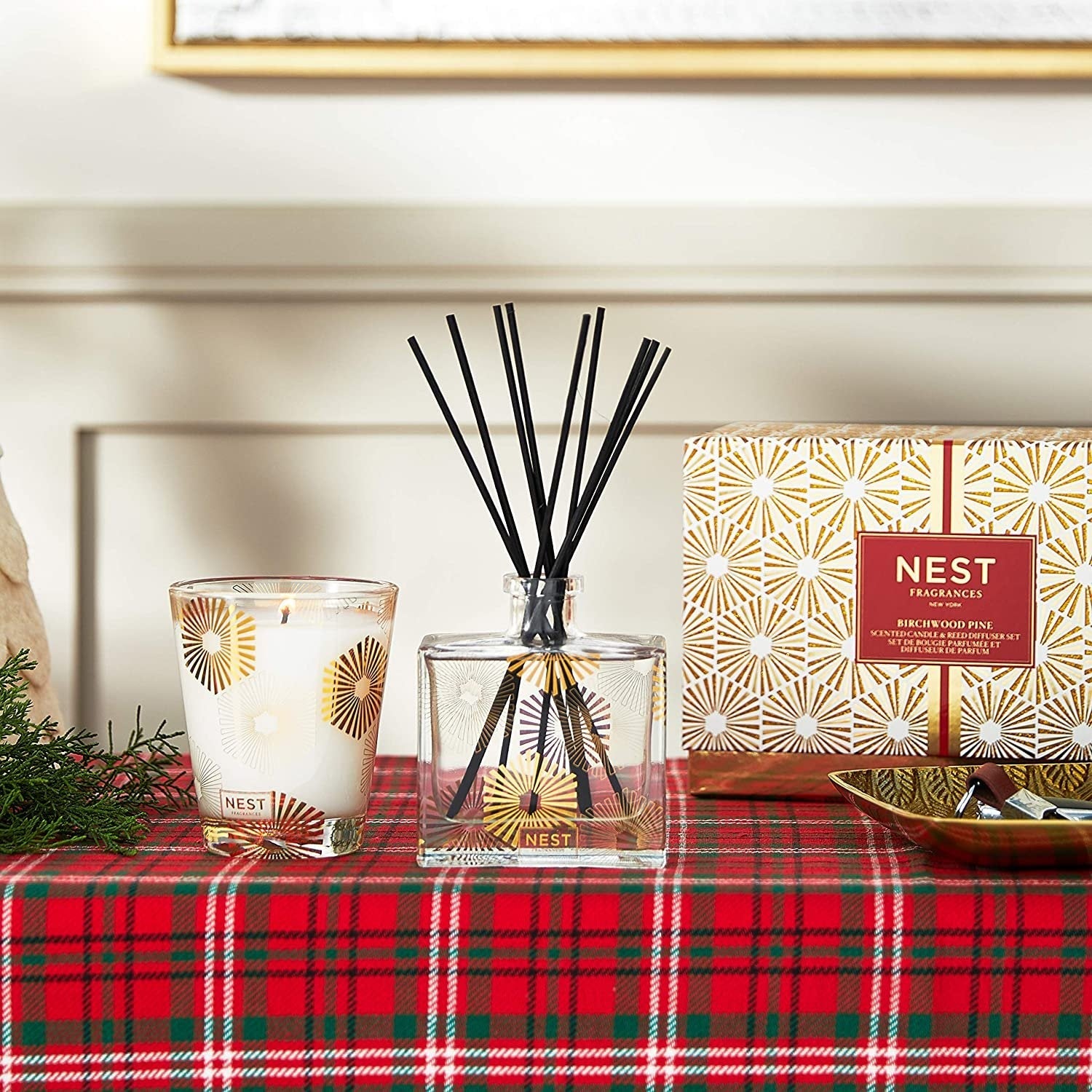 Birchwood Pine Classic Candle & Reed Diffuser Luxury Set