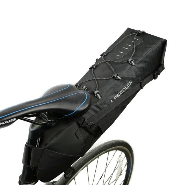 Waterproof Roll-Top Bicycle Seat Bag for Bikepacking and Commuting