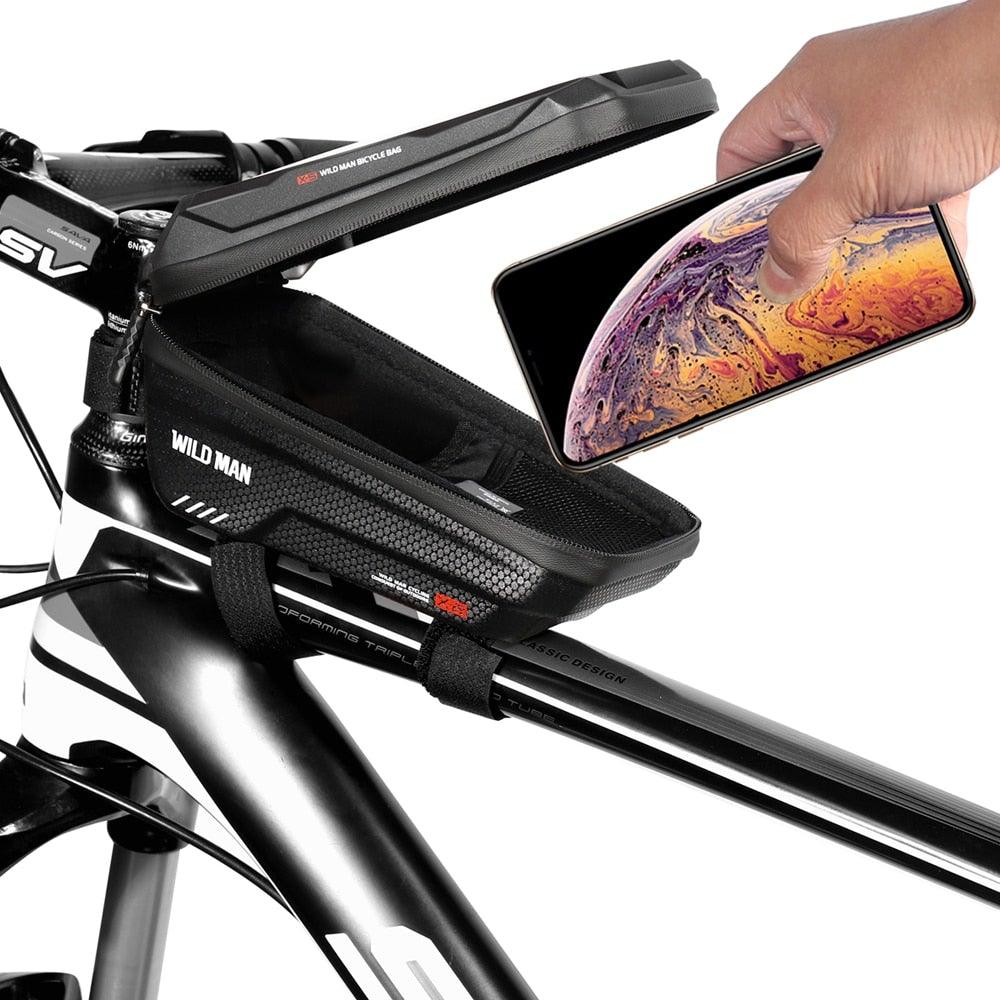 Waterproof Bike Phone Bag Top Tube Cycling Mount for Phones 6.6in