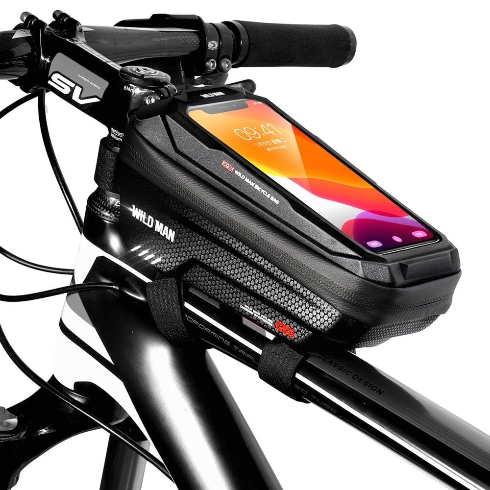 Waterproof Bike Phone Bag Top Tube Cycling Mount for Phones 6.6in
