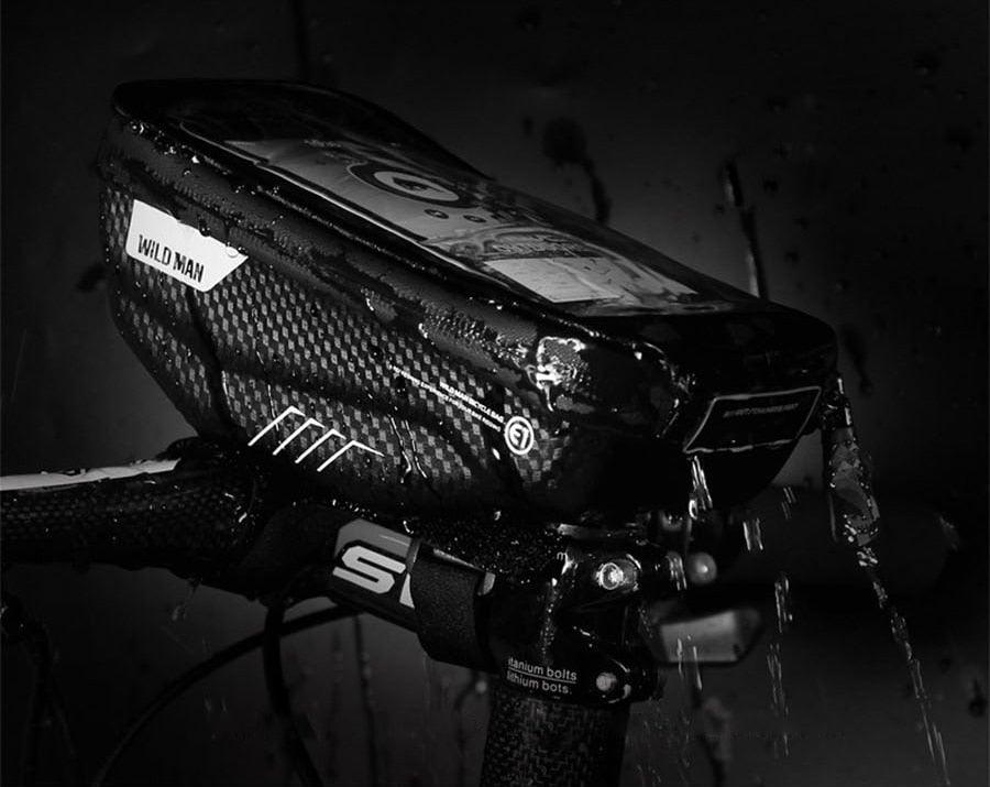 Waterproof Bike Phone Bag Top Tube Cycling Mount for Phones 6.6in