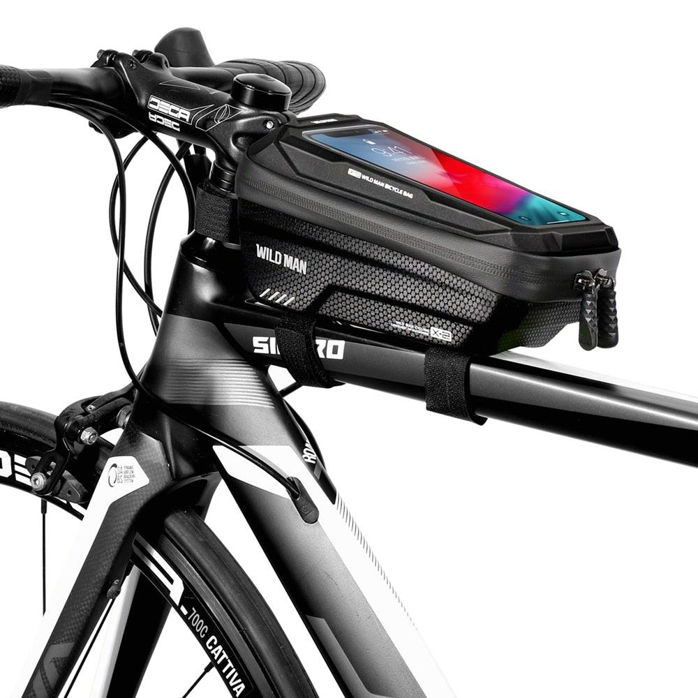 Waterproof Bike Phone Bag Top Tube Cycling Mount for Phones 6.6in