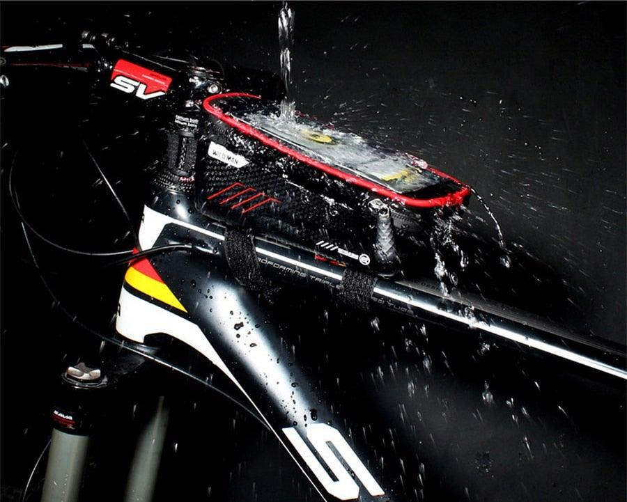 Waterproof Bike Phone Bag Top Tube Cycling Mount for Phones 6.6in