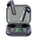 Black Wireless Bluetooth 5.2 Bass Earbuds with Touch Control