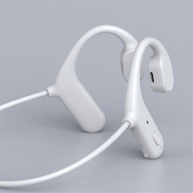 Black Bone Conduction Wireless Bluetooth 5.0 Sports Headphones