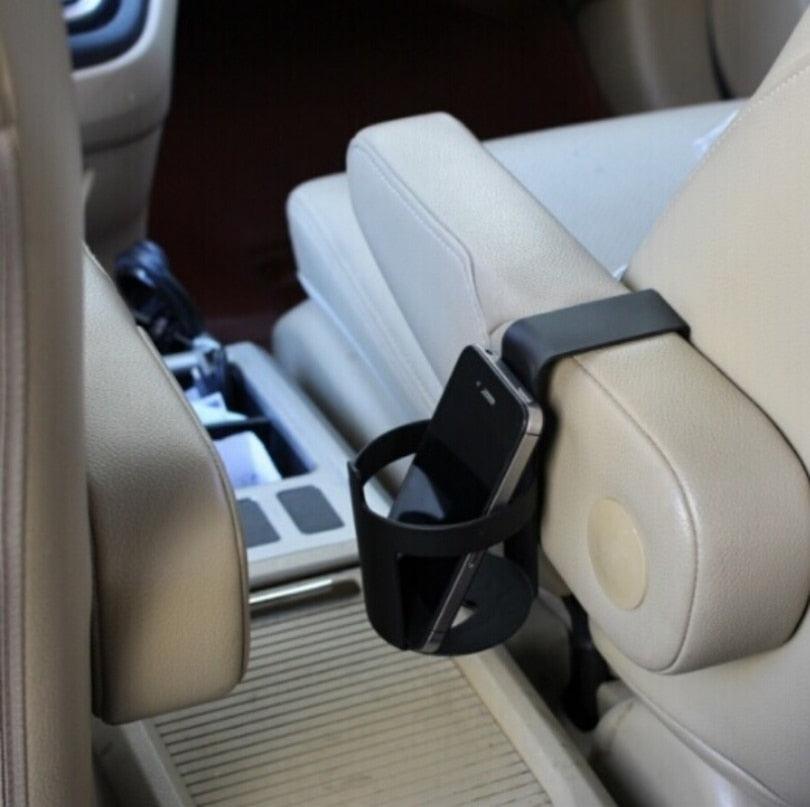 Adjustable 2-in-1 Car Cup Holder Expander and Beverage Organizer