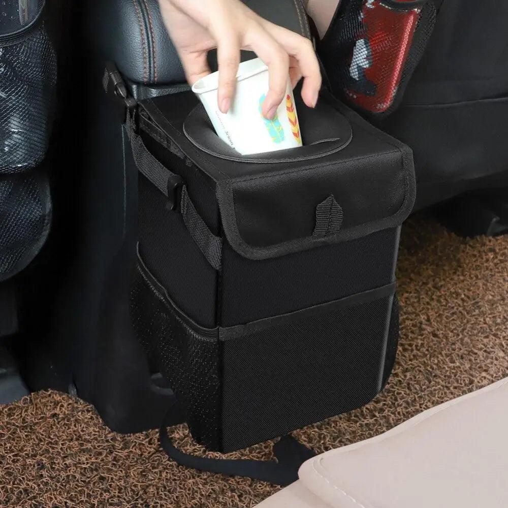 Waterproof Car Trash Can Hanging Seat Back Storage Organizer Bag