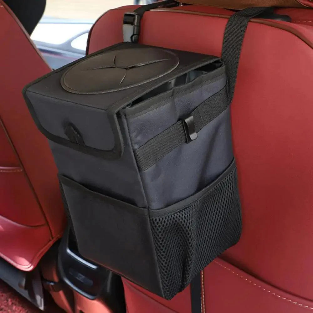Waterproof Car Trash Can Hanging Seat Back Storage Organizer Bag