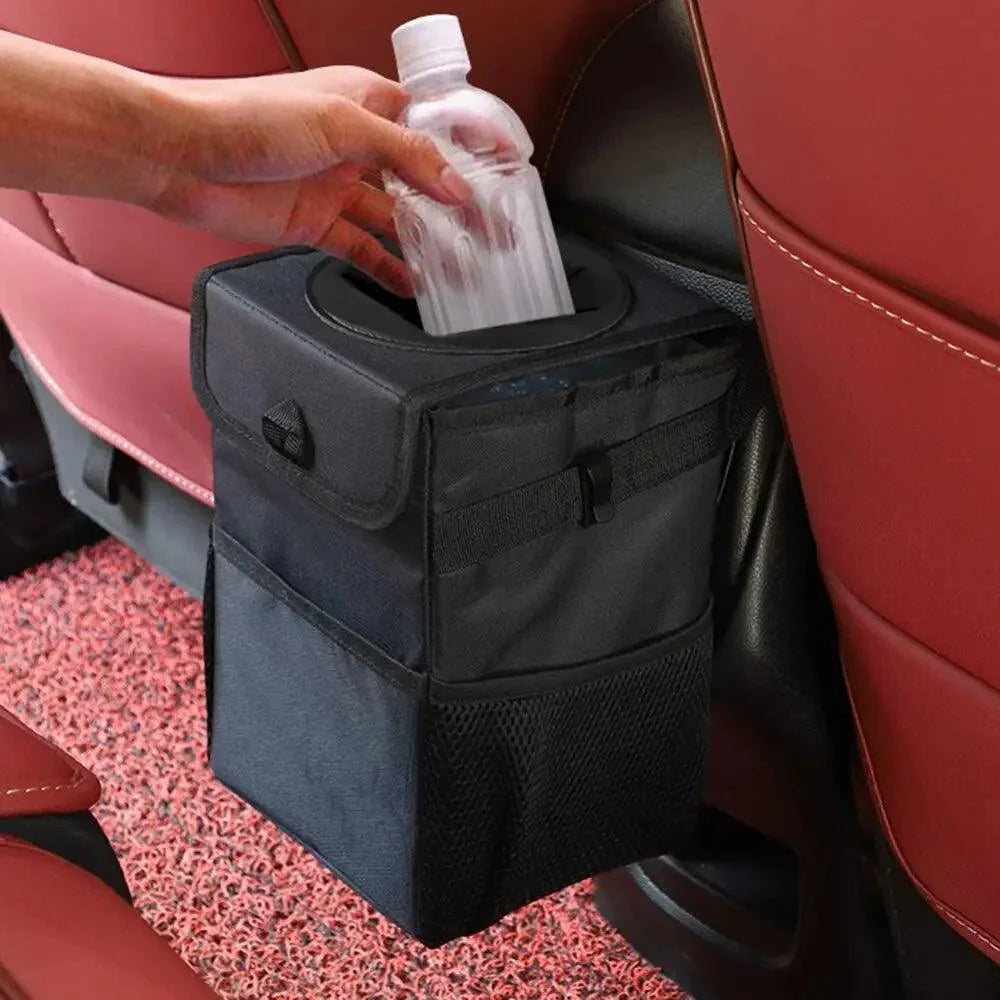 Waterproof Car Trash Can Hanging Seat Back Storage Organizer Bag